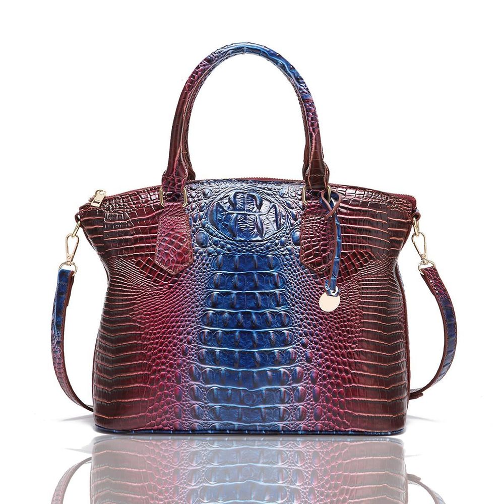 Crocodile Handbag Purse Satchel Bag Crossbody Classy Tote Bag Top c: